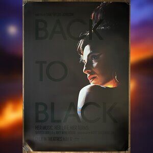 BACK TO BLACK (2024) - ORIGINAL DOUBLE SIDED MOVIE POSTER